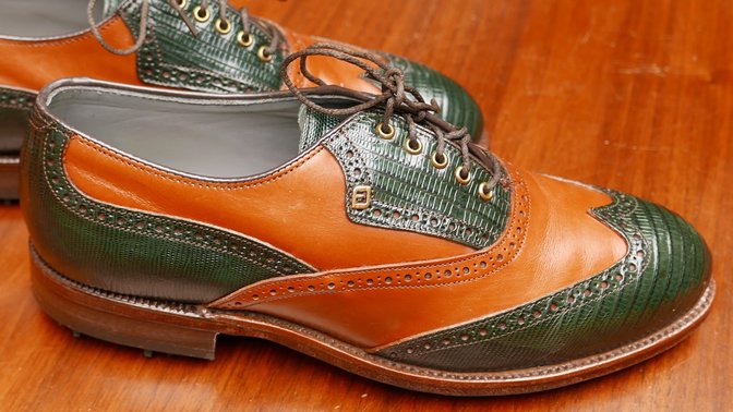 Vintage FootJoy Classics Green Lizardskin