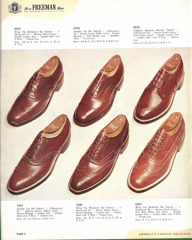 Freeman Shoe Catalog 1951