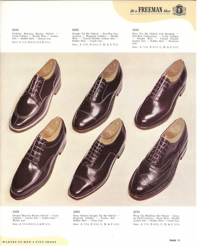 Freeman Shoe Catalog 1951