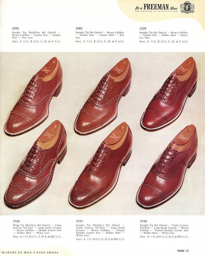 Freeman Shoe Catalog 1951