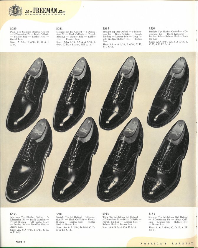 Freeman Shoe Catalog 1951