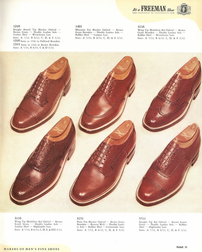 Freeman Shoe Catalog 1951