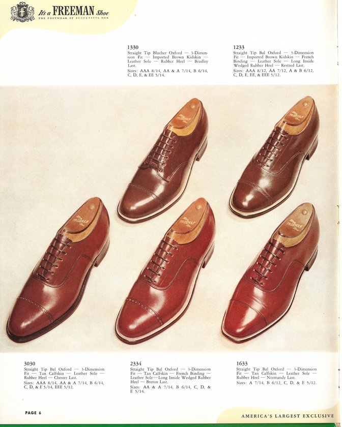 Freeman Shoe Catalog 1951