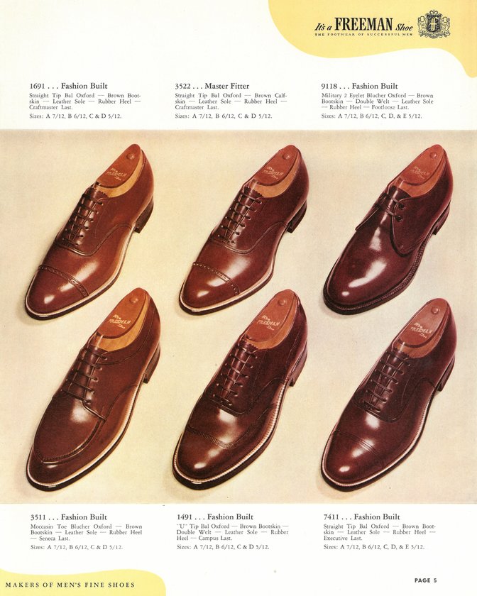 Freeman Shoe Catalog 1951 vcleat