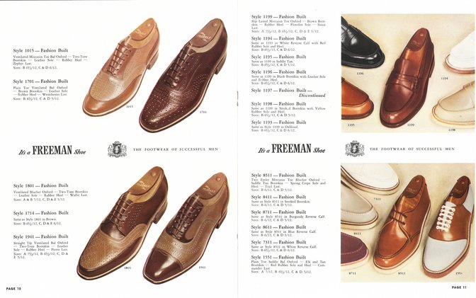 Freeman Shoe Catalog 1951